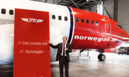 Norwegian gir heldig vinner muligheten til å vinne et fly