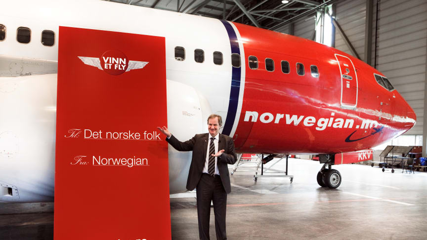 Norwegian gir heldig vinner muligheten til å vinne et fly