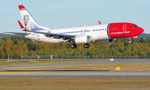 Nok en passasjerrekord og fulle fly for Norwegian i juli