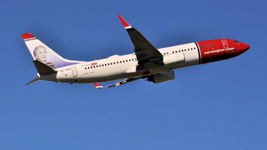 Norwegian åpner ny base med ti ruter fra Torp