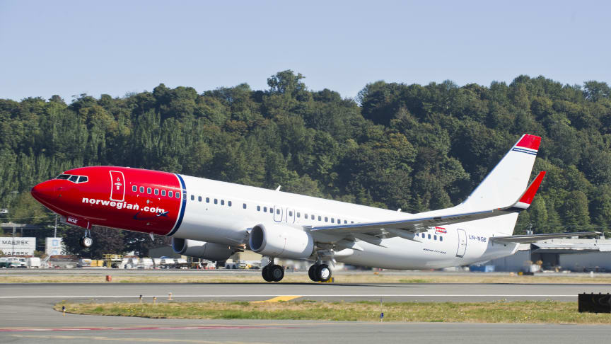 God passasjervekst for Norwegian i september