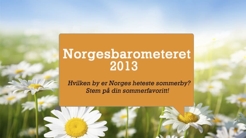 Reiseguidens Norgesbarometer er i gang – Hvilken by blir Norges beste sommerby 2013?