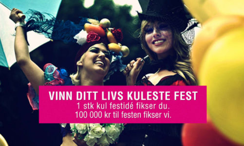 Vinn din drømmefest til en verdi av 100 000 kroner