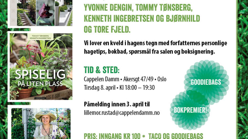 Velkommen til inspirerende hagekveld