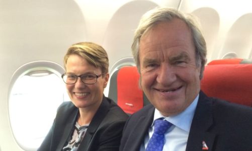Norges første flygning med biodrivstoff har tatt av