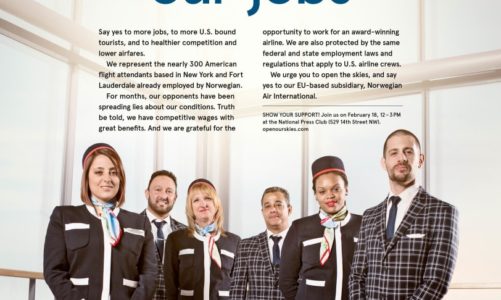 Norwegians kabinansatte i USA med brev til president Obama