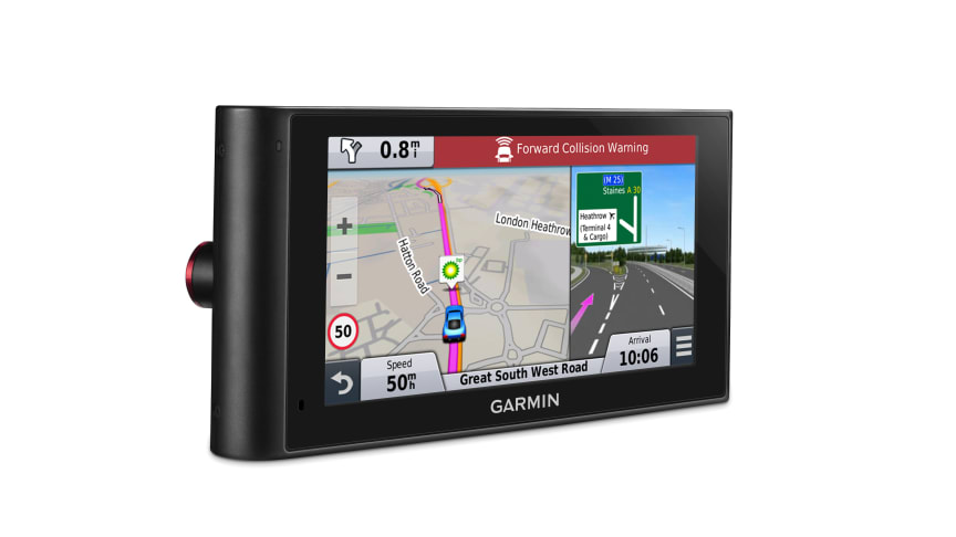 Garmin® nüviCam™ Veileder. Varsler. Assisterer. Navigator med innebygd kamera.