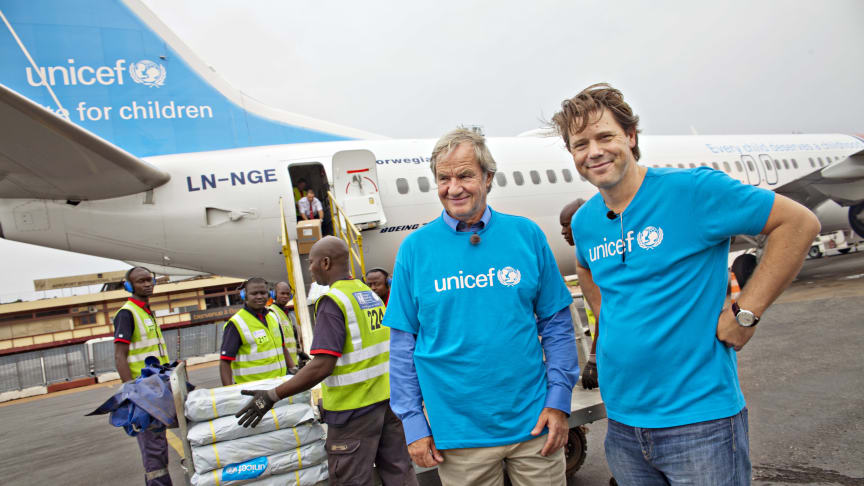 Norwegians passasjerer gir over en halv million til UNICEF