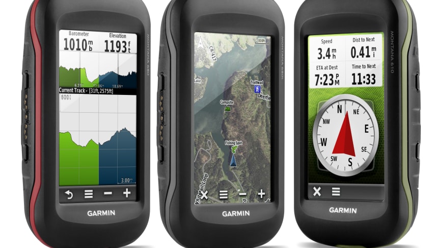 Montana® 610, 680 og 680t med 8MP kamera og GLONASS støtte