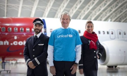 Norwegians passasjerer har så langt gitt mer enn 1,6 millioner kroner til UNICEF