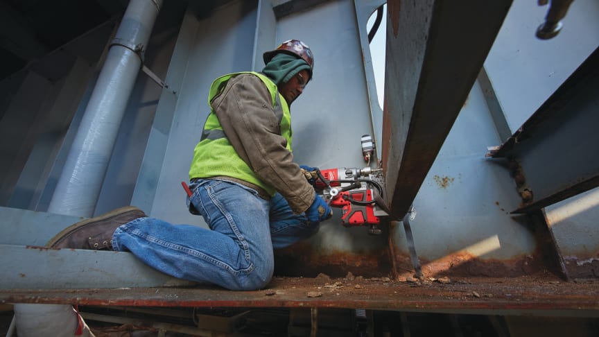 Milwaukee lanserer batteridrevet M18™ FUEL magnetbormaskin
