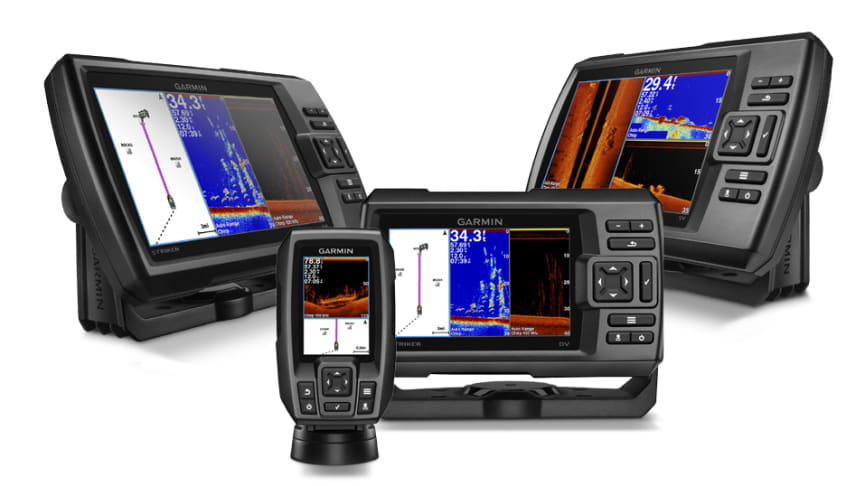 Garmin Striker fishfindere med CHIRP ekkoloddteknologi og innebygd GPS-mottaker