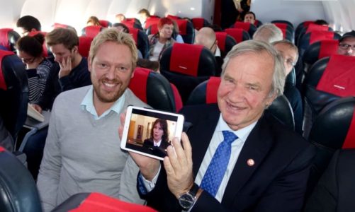 Norwegian først i Europa med direktesendt TV i lufta