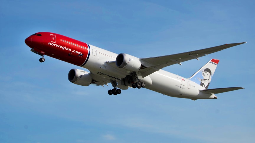 Norwegian utvider langdistanseflåten med ytterligere to Dreamlinere