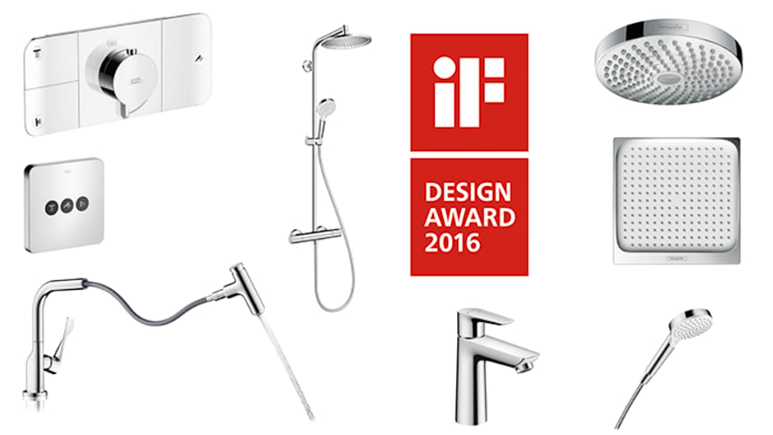 Hansgrohe får topp 10-plassering på den internasjonale ”iF Ranking” for design