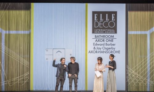 Intuitivt betjeningspanel til dusjen – Axor One – vinner Elle Decor International Design Award for „Beste bad-design“