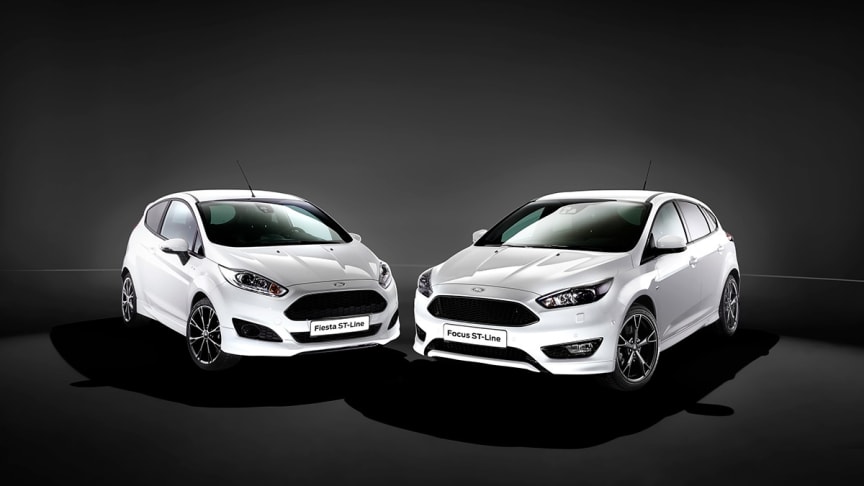 Ford lanserer sportslig ST-Line. Fiesta ST-Line og Focus ST-Line er tilgjengelige for bestilling.