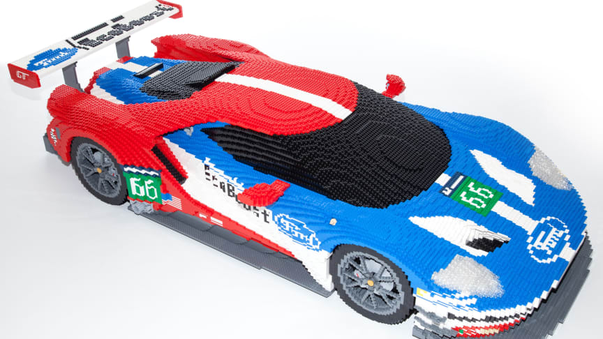 LEGO-utgaven av Ford GT blir vist på Le Mans kommende helg