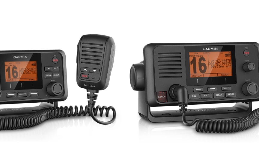 Garmin® VHF 110i og VHF 210i AIS marine radioer