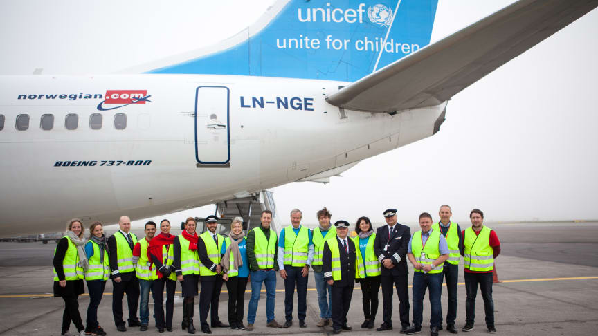 UNICEF og Norwegian utvider samarbeidet