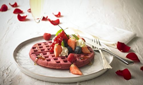 Valentines-vafler fra grillen