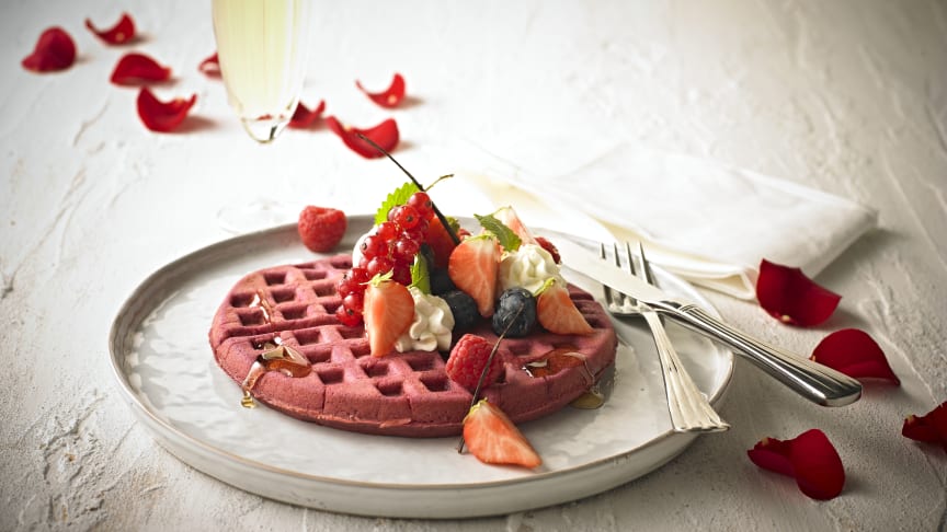 Valentines-vafler fra grillen