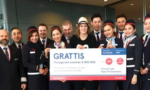 Norwegian markerer ny milepæl: Fire millioner passasjerer har reist med selskapet interkontinentalt