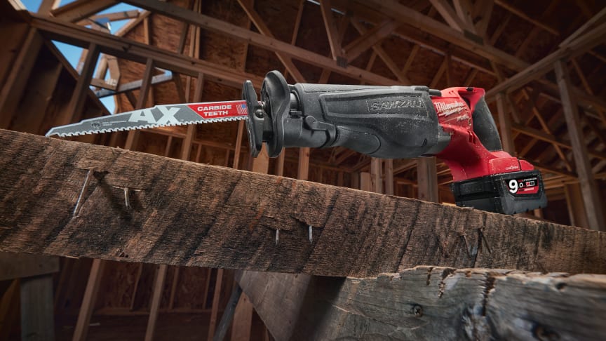 SAWZALL® AX™ BAJONETTSAGBLAD MED KARBIDTENNER – BRANSJELEDENDE YTELSE OG FLEKSIBILITET