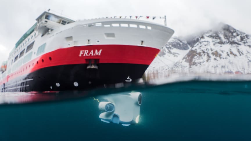 Hurtigruten med gründer-samarbeid: Vil vise verden under vann