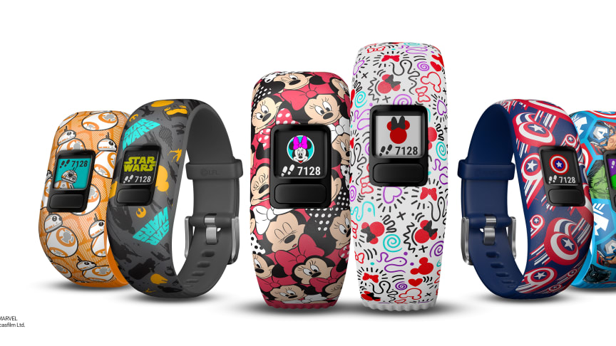Garmin® presenterer vívofit® jr. 2 i samarbeid med Disney – aktivitetsmålere for barn med Disney, Star Wars og Marvel