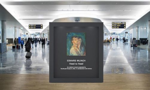 EDVARD MUNCH STILLES UT PÅ AVINOR OSLO LUFTHAVN