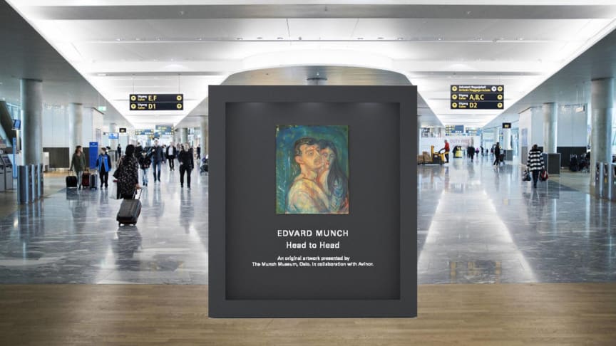 EDVARD MUNCH STILLES UT PÅ AVINOR OSLO LUFTHAVN