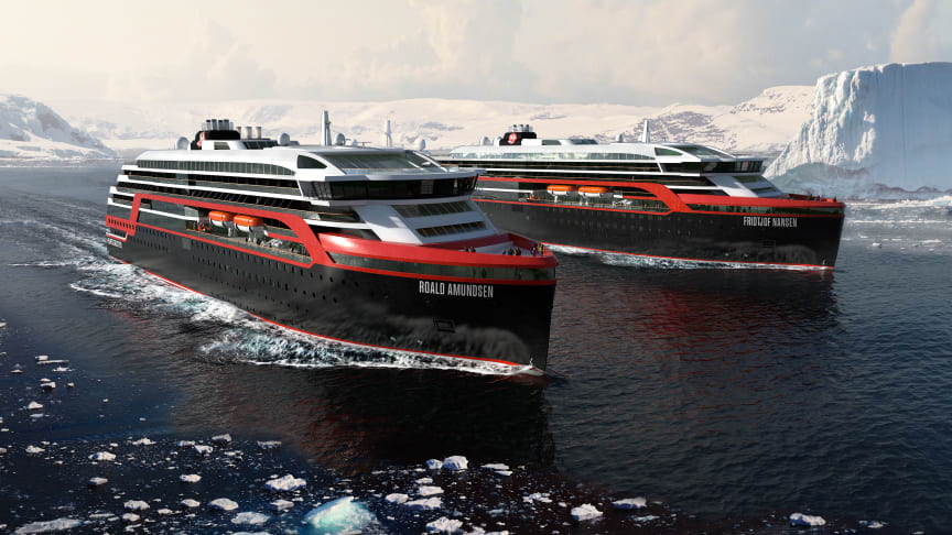 ​Hurtigruten setter nye hybridskip inn på norskekysten