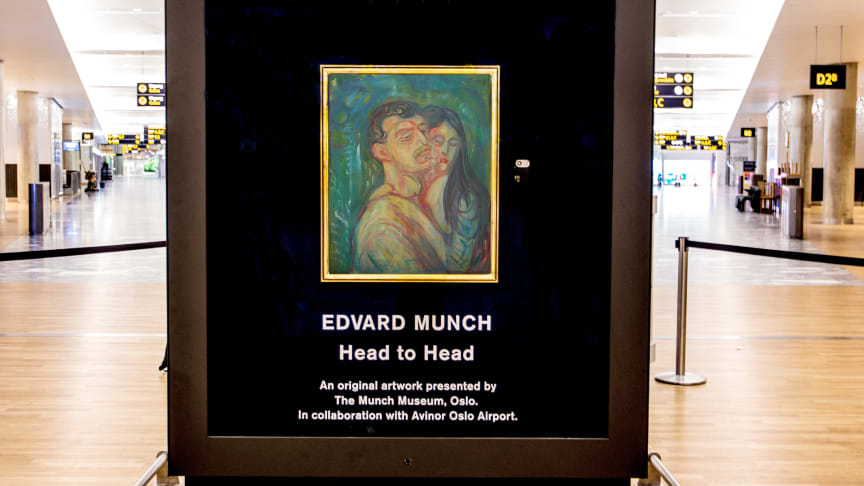 Exhibition of Munch original at Avinor Oslo Airport