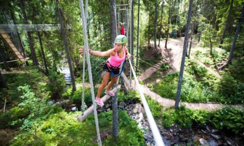Lørdag 23. juni åpner Høyt & Lavt Klatrepark i Hemsedal sentrum