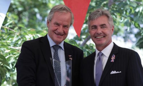 Norwegians konsernsjef Bjørn Kjos får «Ambassador’s Award» for sitt bidrag til å styrke det bilaterale forholdet mellom Norge og USA