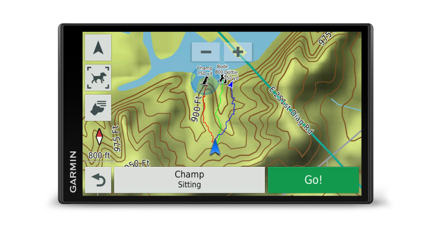Garmin® DriveTrack 71 – veinavigasjon kombinert med hundesporing