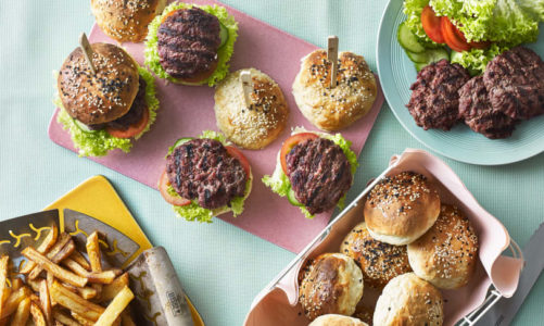 Sliders med hjemmelagde burgerbrød