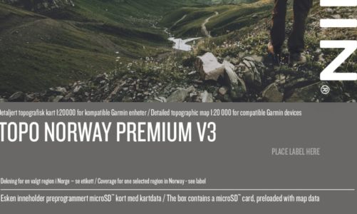 Topo Norway Premium v3 – detaljert topografisk kart 1:20 000 for kompatible Garmin enheter og PC/Mac