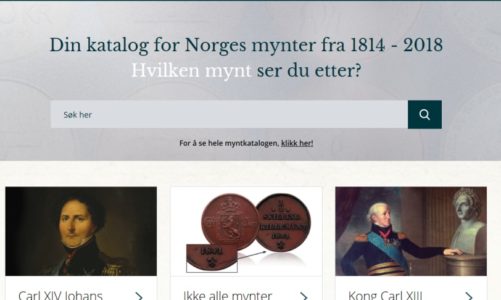 Nå kommer Norges første digitale myntkatalog!