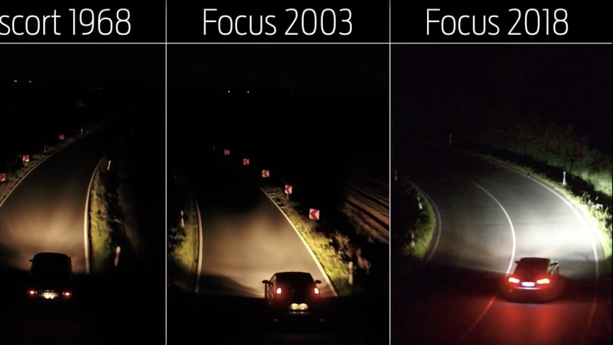 Nye Ford Focus med unik lysteknologi som hjelper deg i høstmørket