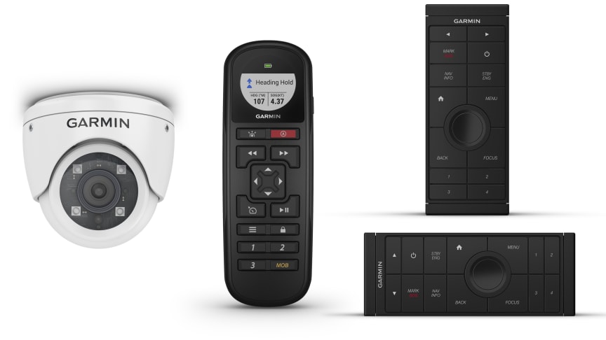 Garmin® presenterer nye marinetilbehør for økt bekvemmelighet, kontroll og sikkerhet ombord