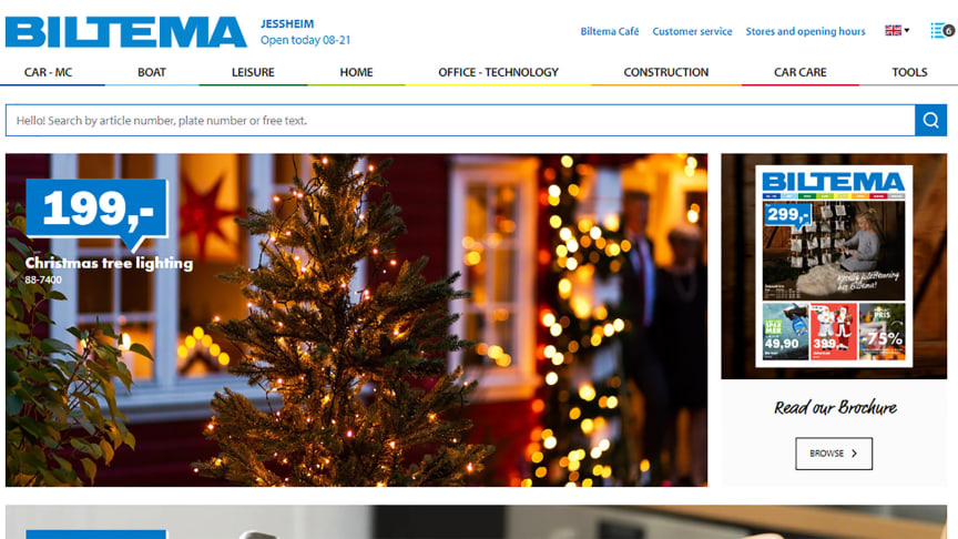 Biltema launches English-language website