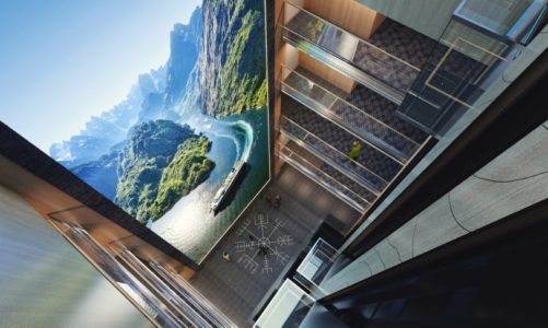 ​Hurtigruten elevates the guest experience to a new level – introducing the tallest screen at sea