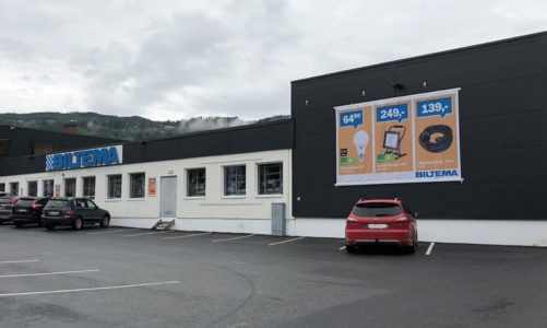 Norges første søndagsåpne Biltema varehus