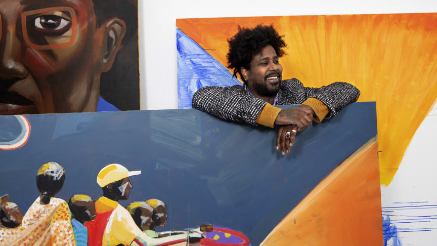 Kunstneren Fadlabi med slående malerier i ny utstilling: Munchmuseet i bevegelse – Kunsthall Oslo