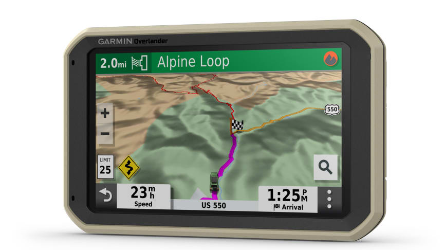 Garmin Overlander, en ny navigasjonsopplevelse for eventyreren