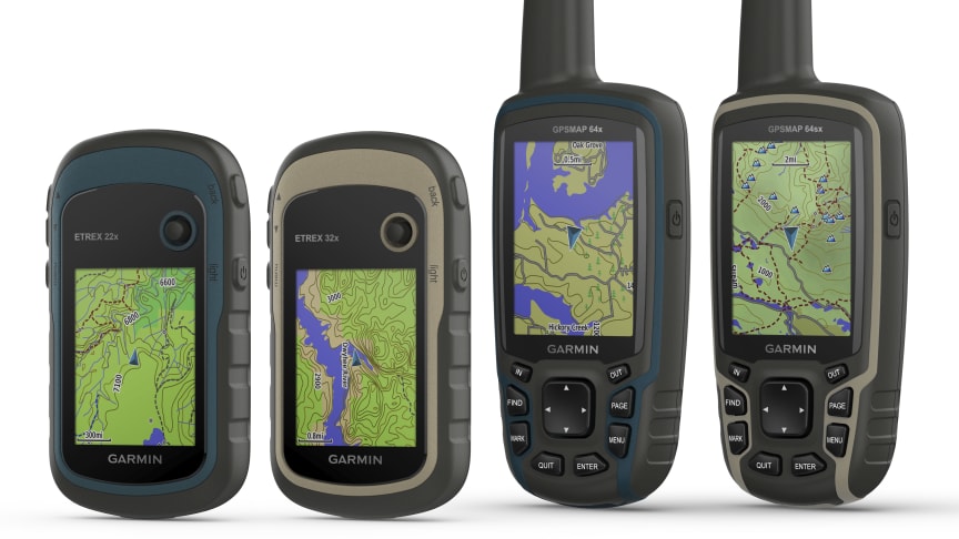 Garmin® GPSMAP 64x/64sx og eTrex 22x/32x