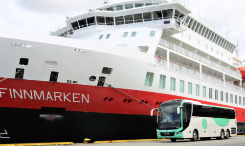​Hurtigruten og Tide med historisk bussavtale: Satser på biodiesel og elbusser