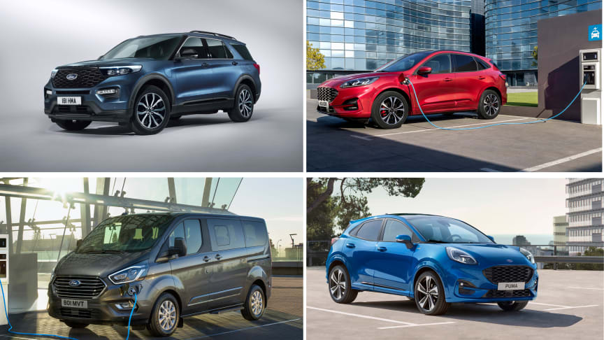 Ford skal selge flere elektrifiserte biler enn diesel og bensin i 2022
